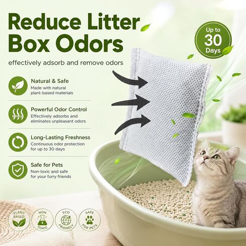 NewKe 6 Pack Cat Odor Deodorizer for PetPivot Self Cleaning Litter Box in Saudi Arabia