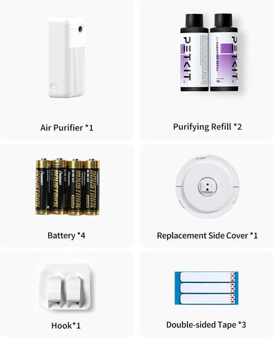 PETKIT Smart Spray Odor Remover for PuraMax and PuraMax 2 Automatic Self-Cleaning Cat Litter Box, Bluetooth Connected, App Control with Swivel Mount in Kuwait