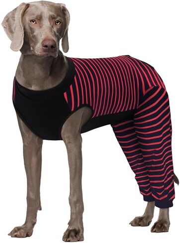 Kuoser Dog Recovery Suit with Anti Licking Rear Leg Sleeve, Green 2XL in Saudi Arabia
