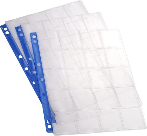 Lighthouse - 20-Pocket Page for 2" x 2" Coin Holders with Reinforcement Strip - Pack of 10 in Saudi Arabia
