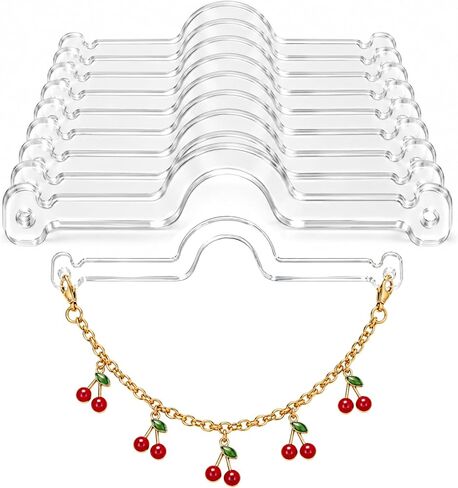 10 Pack Rearview Mirror Charm Hangers, Clear Acrylic Car Ornament Hooks for Hanging Pendants, Charms, Crystals & Decorations, DIY Car Mirror Accessories in Kuwait