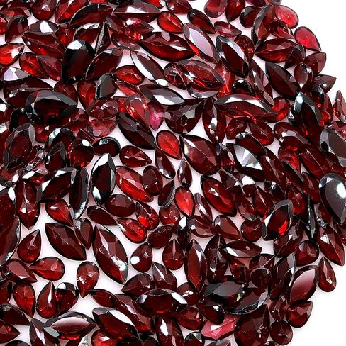 Wholesale 100+ Carats Mix Red Garnet GemMartUSA Gemstones, Loose Faceted Stones, Red Garnet Cut Mix, AAAmazing Cut and Quality, Mix Gems, Mixed Gemstone, COA from Gemmartusa Loose Gemstone (GT-60001) in Kuwait