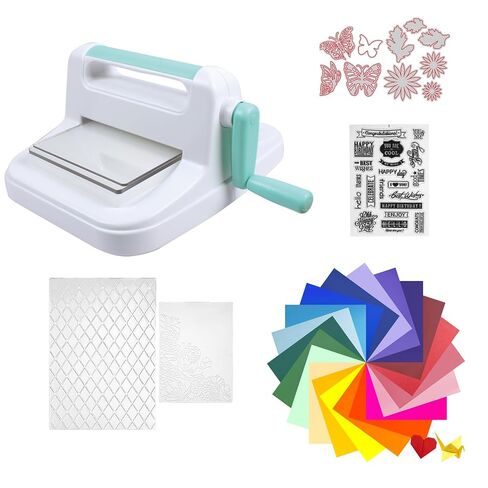 6in Die Cutting Machine with 100 Sheets 8.5" X 11" Colored Cardstock in Saudi Arabia