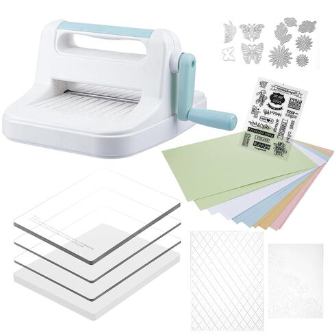 6in Die Cutting Machine with 100 Sheets 8.5" X 11" Colored Cardstock in Saudi Arabia
