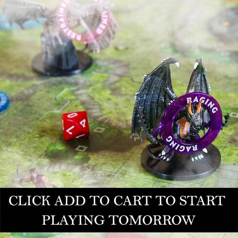 DND Condition Rings [96pcs]: Accessories for Dungeon Masters to Track Spell Effects. Condition Markers D&D Accessories use as DND Tokens, Ring Status Markers or DM Tools. in Saudi Arabia
