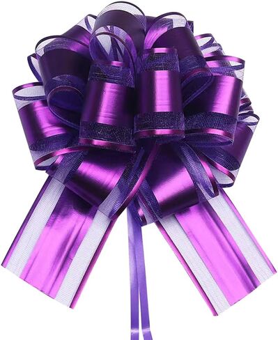 HQJAXJ 6 PCS Pull Bows,Gold Gift Bows for Presents 6 inch Pull Bow for Gifts Wrapping Party Gift Boxes Bow Basket Packaging Bows for Valentine's Day Presents Flower Decorations (gold) in Kuwait