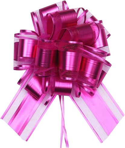 HQJAXJ 6 PCS Pull Bows,Gold Gift Bows for Presents 6 inch Pull Bow for Gifts Wrapping Party Gift Boxes Bow Basket Packaging Bows for Valentine's Day Presents Flower Decorations (gold) in Kuwait