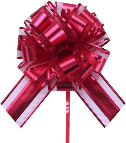 HQJAXJ 6 PCS Pull Bows,Gold Gift Bows for Presents 6 inch Pull Bow for Gifts Wrapping Party Gift Boxes Bow Basket Packaging Bows for Valentine's Day Presents Flower Decorations (gold) in Kuwait