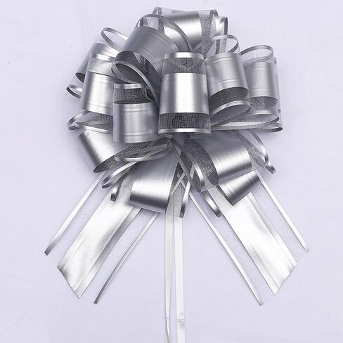 HQJAXJ 6 PCS Pull Bows,Gold Gift Bows for Presents 6 inch Pull Bow for Gifts Wrapping Party Gift Boxes Bow Basket Packaging Bows for Valentine's Day Presents Flower Decorations (gold) in Kuwait