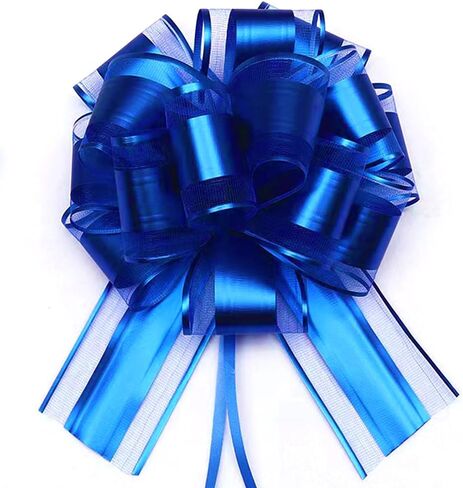 HQJAXJ 6 PCS Pull Bows,Gold Gift Bows for Presents 6 inch Pull Bow for Gifts Wrapping Party Gift Boxes Bow Basket Packaging Bows for Valentine's Day Presents Flower Decorations (gold) in Kuwait