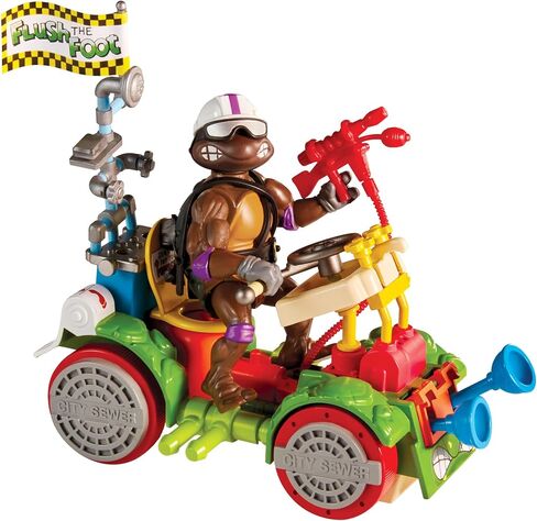 TEENAGE MUTANT NINJA Turtles Toilet Taxi with Donnie by Playmates Toys in Saudi Arabia