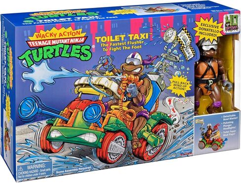 TEENAGE MUTANT NINJA Turtles Toilet Taxi with Donnie by Playmates Toys in Saudi Arabia