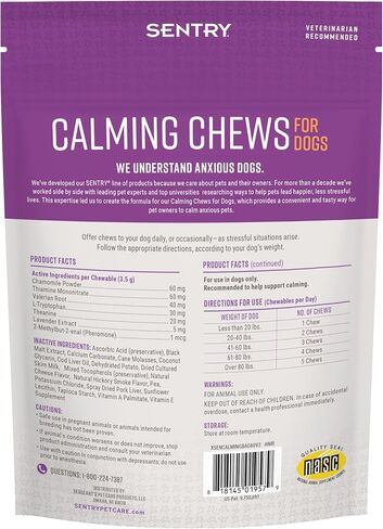 Sentry Calming Chews for Dogs, in Saudi Arabia