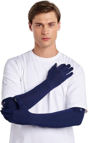 Coolibar UPF 50+ Men's Women's Culebra UV Long Sun Gloves - Sun Protective in Kuwait