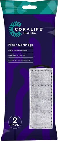 Coralife BioCube Fish Tank Water Filter Cartridge, 2 Pack in Kuwait