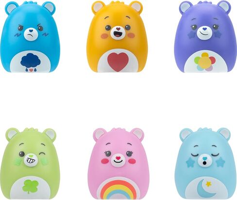Squish-a-longs Care Bears Mini-Squish + Accessory 6-Pack (Grumpy Bear, Tenderheart Bear, Good Luck Bear, Harmony Bear, Bedtime Bear, Cheer Bear) in Saudi Arabia