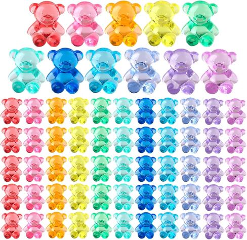 Niceup 360pcs Bear Mini Figurines to Hide, Bulk Plastic Counting Bears in Kuwait