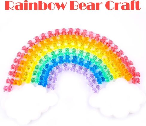 Niceup 360pcs Bear Mini Figurines to Hide, Bulk Plastic Counting Bears in Kuwait