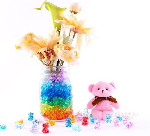 Niceup 360pcs Bear Mini Figurines to Hide, Bulk Plastic Counting Bears in Kuwait