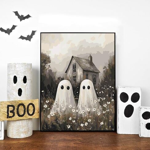 Gearock Halloween Ghost Paint by Numbers Kit for Adults, 16x20 Inch in Saudi Arabia