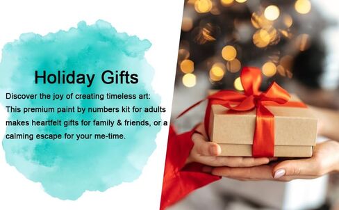 LWZAYS 6 Pack Christmas Paint by Numbers Kit for Adults 16x12 Inch in Kuwait