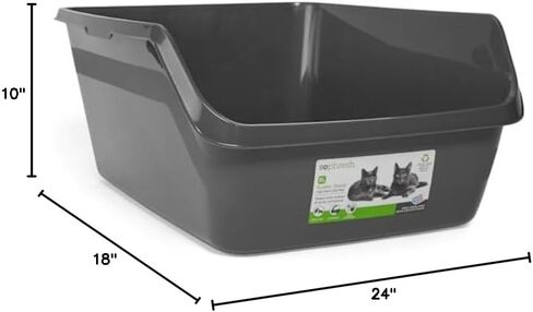 So Phresh by Petco Scatter Shield High-Back Litter Box Charcoal X-Large 24" L X 18" W X 10" H in Saudi Arabia