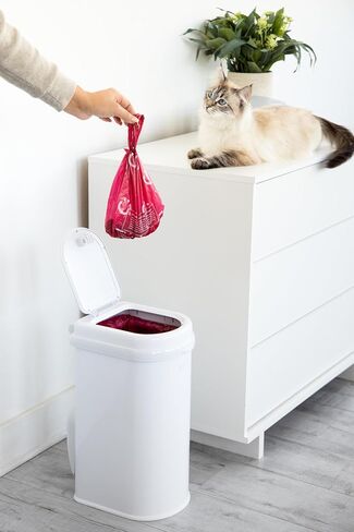 Ubbi Pet Waste Pail, White in Kuwait
