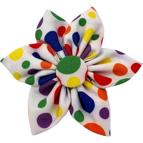 Huxley & Kent Pet Pinwheel | Party Time Pink (Small) | Birthday Velcro Collar Accessory for Dogs/Cats | Bow Collar Attachment | Cute, Comfortable Accessory | H&K Pinwheel for Pets