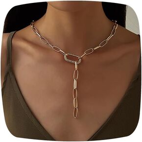 Gold Chain Necklace Chic Y Necklace Elegant Jewelry 20231014