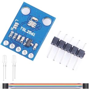 TSL2561 Luminosity Sensor Module GY-2561 Luminosity Sensor Light Brightness Sensor,with LED Diode Lights Dupont Cable