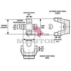 Meritor Genuine DRIVELINE - CENTER PARTS REPAIR KIT