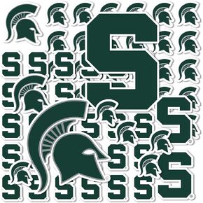 Desert Cactus Michigan State University Spartans MSU Stickers Vinyl Decals Laptop Water Bottle Car Scrapbook T1 (Type 1-1)