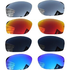4 أزواج من العدسات المستقطبة البديلة من Acefrog لنظارات Oakley Conductor 8 OO4107 الشمسية، مناسبة تمامًا، مقاومة للكسر، مضادة للخدش، عبوة اقتصادية