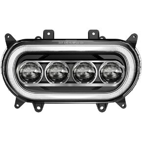 LX-LIGHT 120W High Power Motorcycles LED Headlight with DRL EMC Compatible with Road Glide 2015-2024