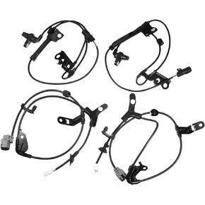 Motoforti ABS Sensor, ABS Wheel Speed Sensor, for Toyota Corolla 2009-2019, Plastic Metal Rubber, No.8951602130/8951602140/8954202090/8954302090, Black, 1 Set