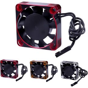 40x40mm RC Motor Cooling Fan for RC Car Truck Buggy Crawler 1/8 1/10 Scale 540 550 Brushless Motors ESC, Random Color