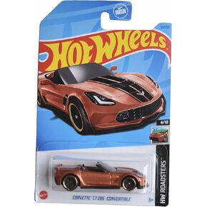 Hot Wheels Corvette C7 Z06 Convertible, HW Roadsters 4/10 [Burnt Orange] 34/250