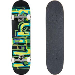 Blind Skateboard Complete Logo Glitch FP Green/Yellow 7.875"