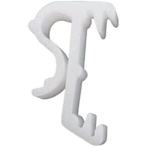 HomeAmore - Window Blinds 1" Valance Clip White (9)