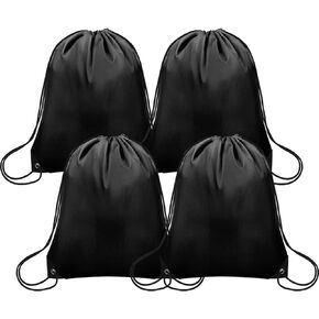 24Pcs Drawstring Backpack Bulk Cinch Bag, Polyester Drawstring Bags for Gym Yoga Beach Camping Party(Grey)