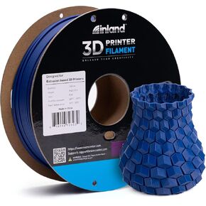 خيوط الطابعة INLAND Micro Center PETG ثلاثية الأبعاد 2.85 مم - أزرق، بكرة من الورق المقوى 1 كجم (2.2 رطل)، دقة الأبعاد +/- 0.03 مم in Kuwait