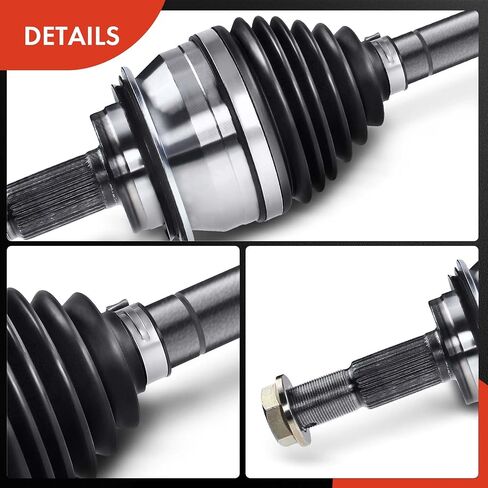 A-Premium Pair (2) Front CV Axle Shaft Assembly Compatible with Toyota 4Runner 2003-2020, FJ Cruiser 2007-2014, Tacoma 2005-2020 & Lexus GX460, GX470, with Heavy Duty Thermoplastic Outboard Boot in Saudi Arabia
