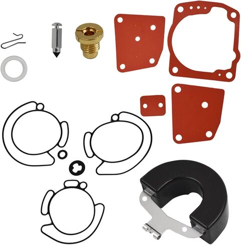 waltyotur Triple Carburetor Rebuild Kit with Float 0438996 0435442 0436852 Replacement for Johnson Evinrude V6 60 Degree 105 150 175 HP in Saudi Arabia