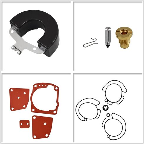 waltyotur Triple Carburetor Rebuild Kit with Float 0438996 0435442 0436852 Replacement for Johnson Evinrude V6 60 Degree 105 150 175 HP in Saudi Arabia