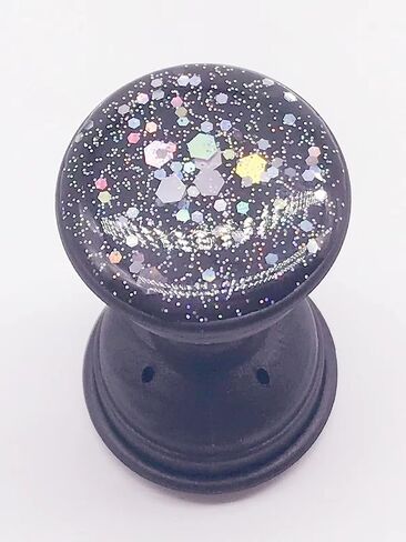 Expanding Phone Socket, Mount Holder Glitter Sparkle Bling for Cellphone Collapsible Stand Cell Phone Finger Foldable Holder Grip for Smartphones and Tablets (Pink) in Saudi Arabia