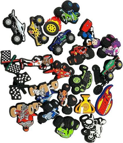 Roubeko 23 قطعة من زينة الأحذية الكرتونية لتزيين أحذية السيارة للأحذية القبقاب والصنادل وسوار معصمه in Kuwait