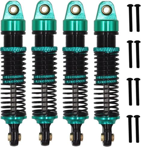 Replacement for TRX-4M TRX4M Shocks 53mm Shocks Long Threaded Shock Absorbers, RC Shocks Upgrades for 1/18 Crawler TRX4M Defender, Bronco, K10 High Trail, F150 RC Crawler (GREEN) in Saudi Arabia