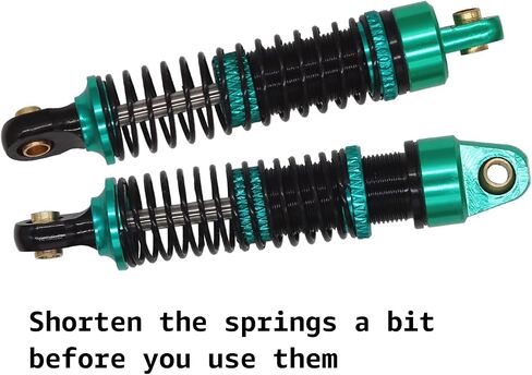Replacement for TRX-4M TRX4M Shocks 53mm Shocks Long Threaded Shock Absorbers, RC Shocks Upgrades for 1/18 Crawler TRX4M Defender, Bronco, K10 High Trail, F150 RC Crawler (GREEN) in Saudi Arabia