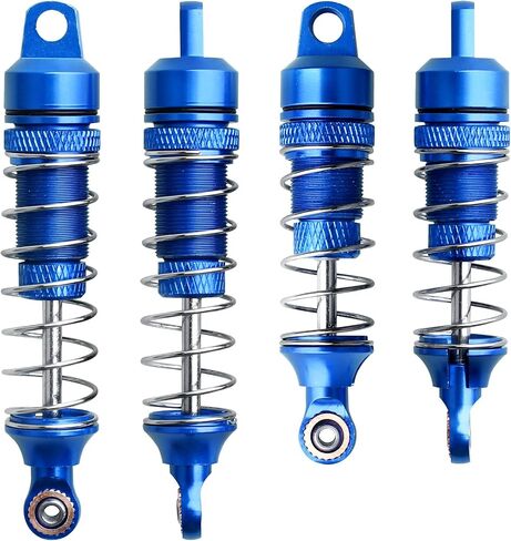 ممتص الصدمات الألومنيوم من HobbyPark مُجمَّع من المعدن الأمامي والخلفي بالكامل لـ 1/18 losi Mini T 2.0 Mini-B، استبدال الأجزاء LOS314004 LOS314005 (4 عبوات) (أحمر) in Saudi Arabia
