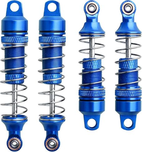 ممتص الصدمات الألومنيوم من HobbyPark مُجمَّع من المعدن الأمامي والخلفي بالكامل لـ 1/18 losi Mini T 2.0 Mini-B، استبدال الأجزاء LOS314004 LOS314005 (4 عبوات) (أحمر) in Saudi Arabia